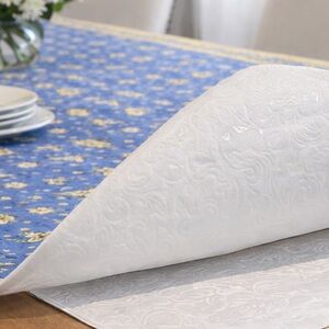 52x70 White Vinyl Table Pad Protector Waterproof Table Cover Linens N Things
